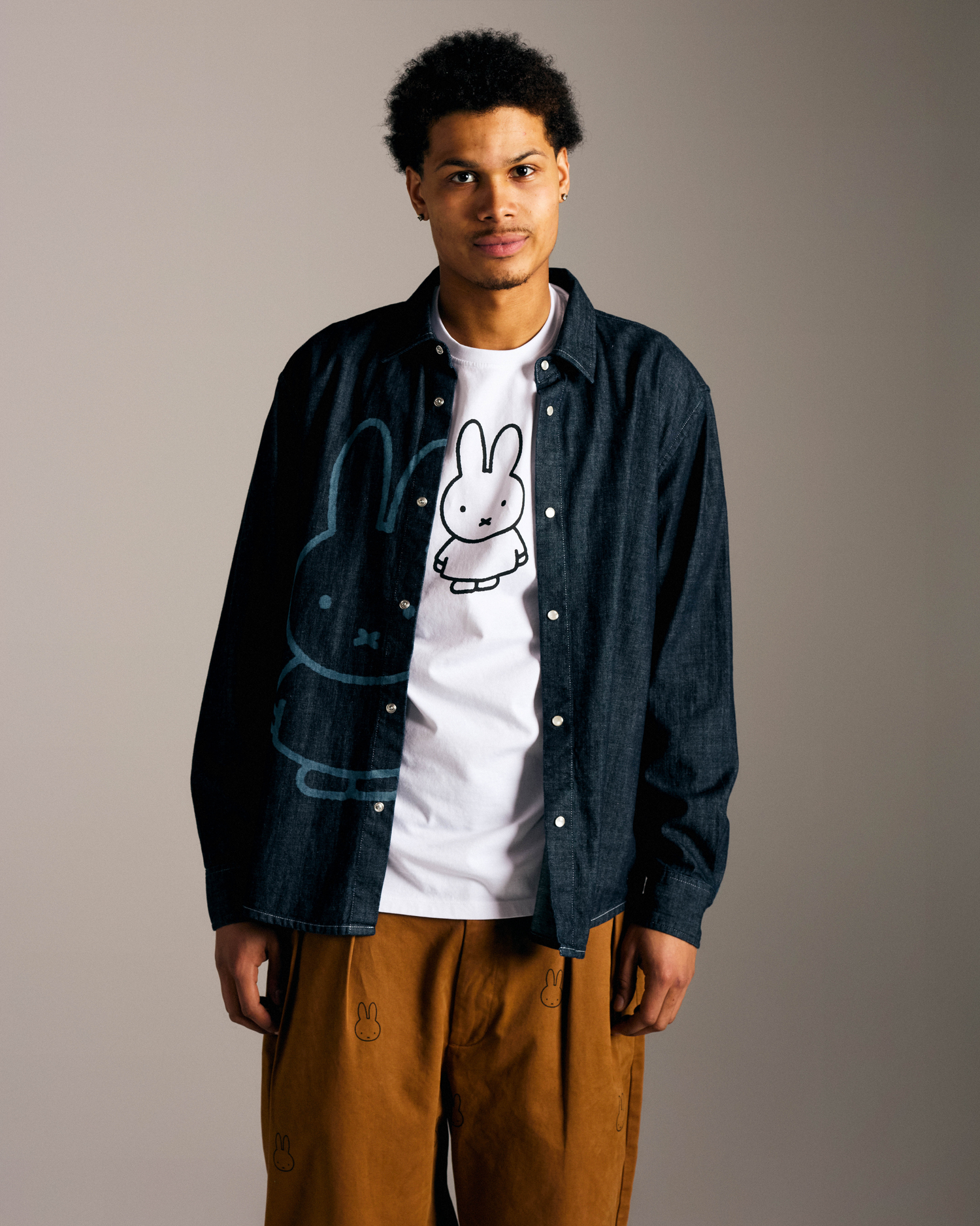 Miffy & Pop Denim Shirt Chambray
