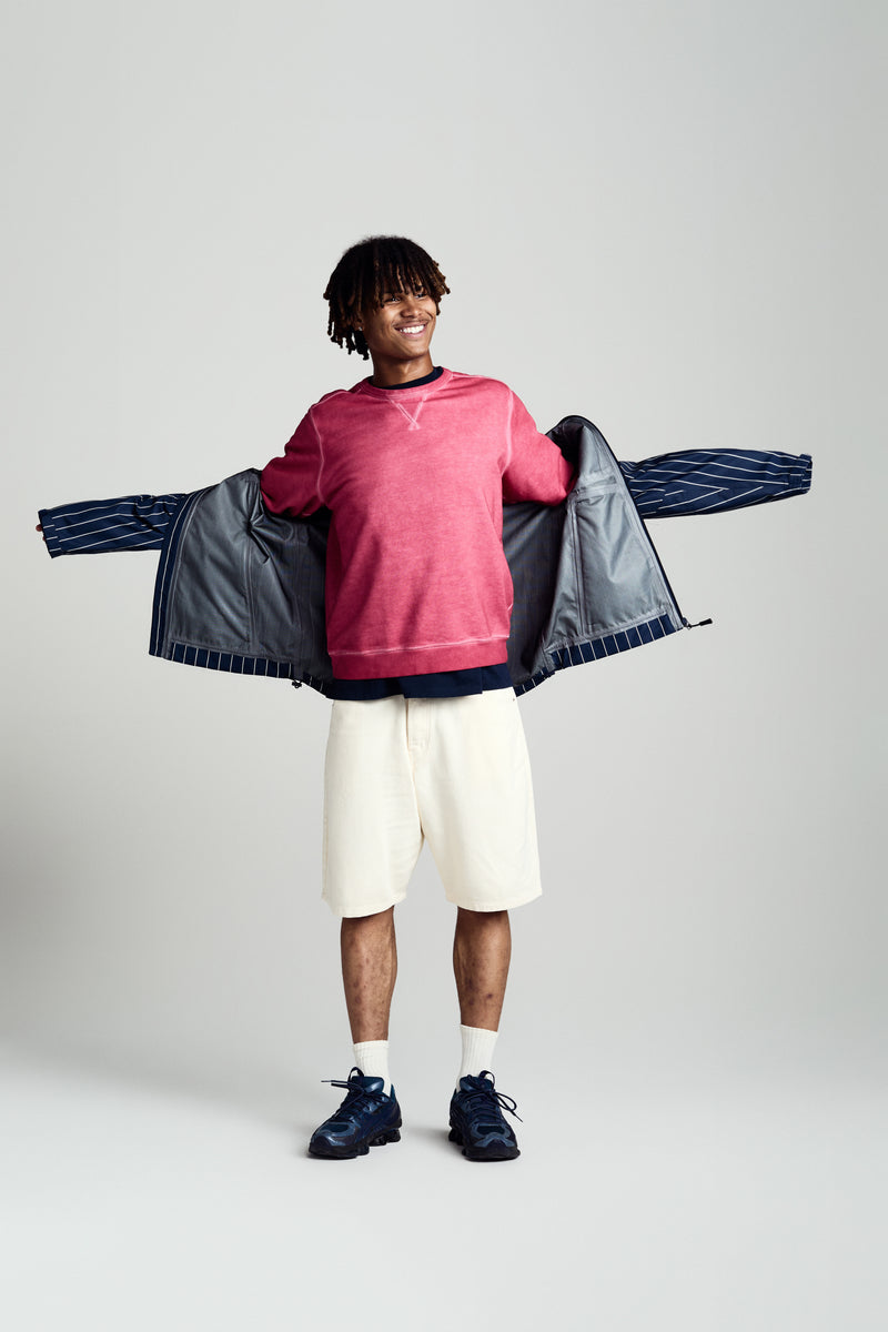 Pop Pinstripe Oracle Jacket Navy/White