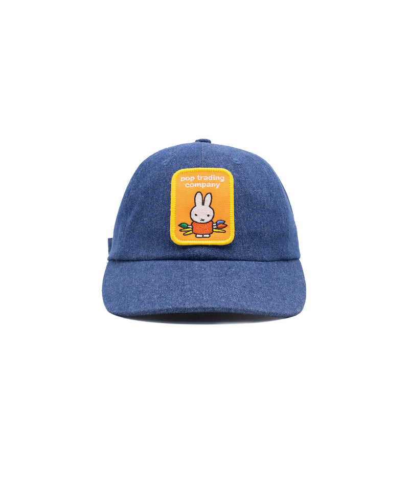 Miffy & Pop Patch Sixpanel Hat Rinsed Denim
