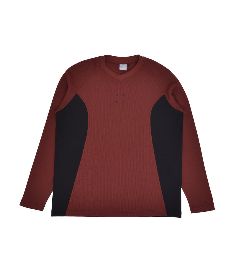 Pop Sports Waffle Longsleeve t-shirt Fired Brick