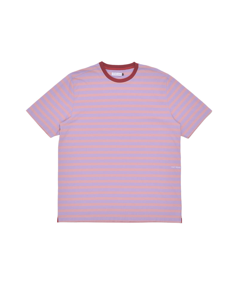 Pop Striped Logo T-Shirt Zephyr/Viola
