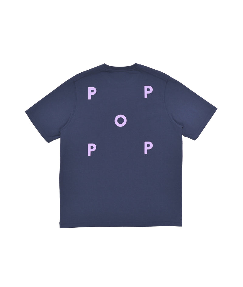 Pop Logo T-Shirt Navy/Viola