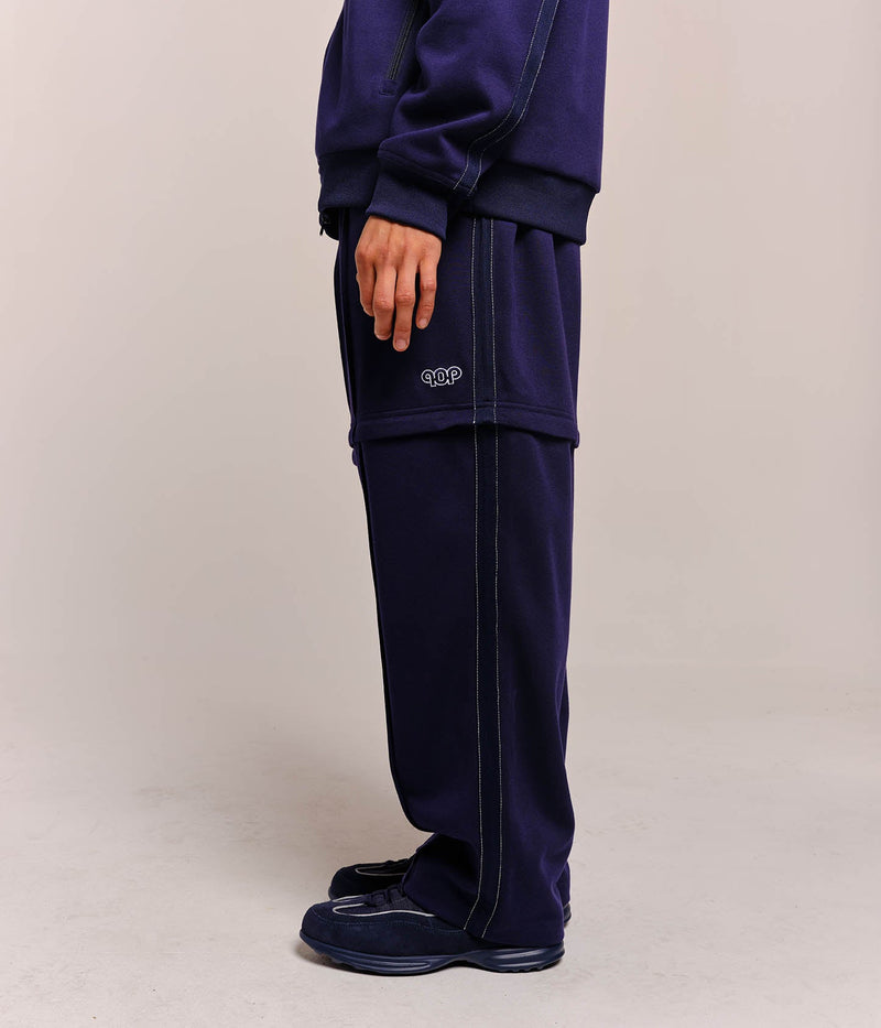 Pop Pub Zip Off Track Pants Navy