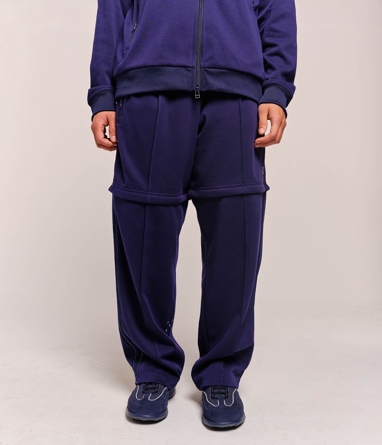 Pop Pub Zip Off Track Pants Navy