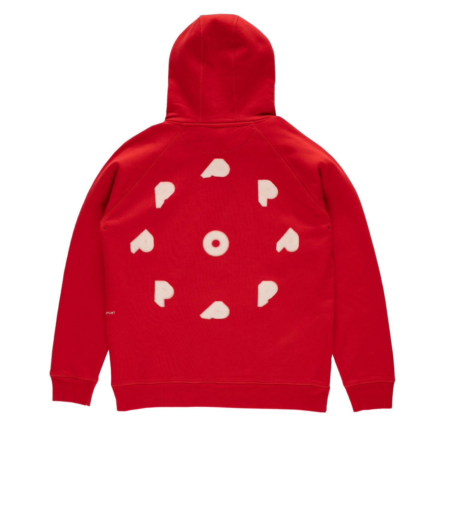Pop Blurred Logo Hooded Sweat Goji Berry