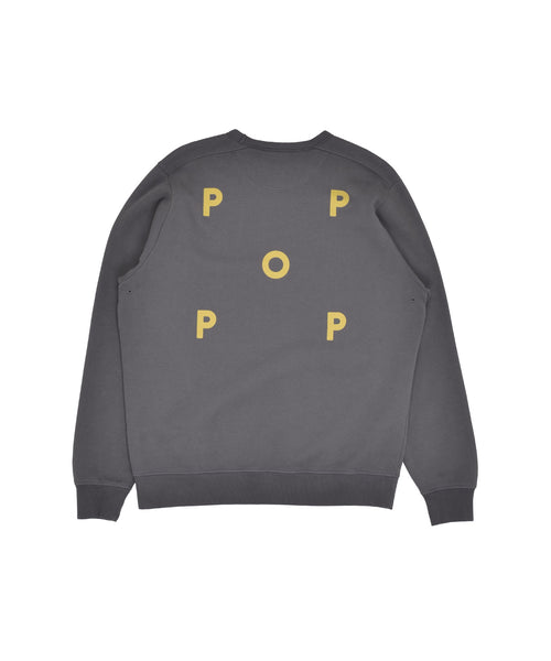 Featured Product Image Of Pop Logo Crewneck Sweat Charcoal/Cress Green