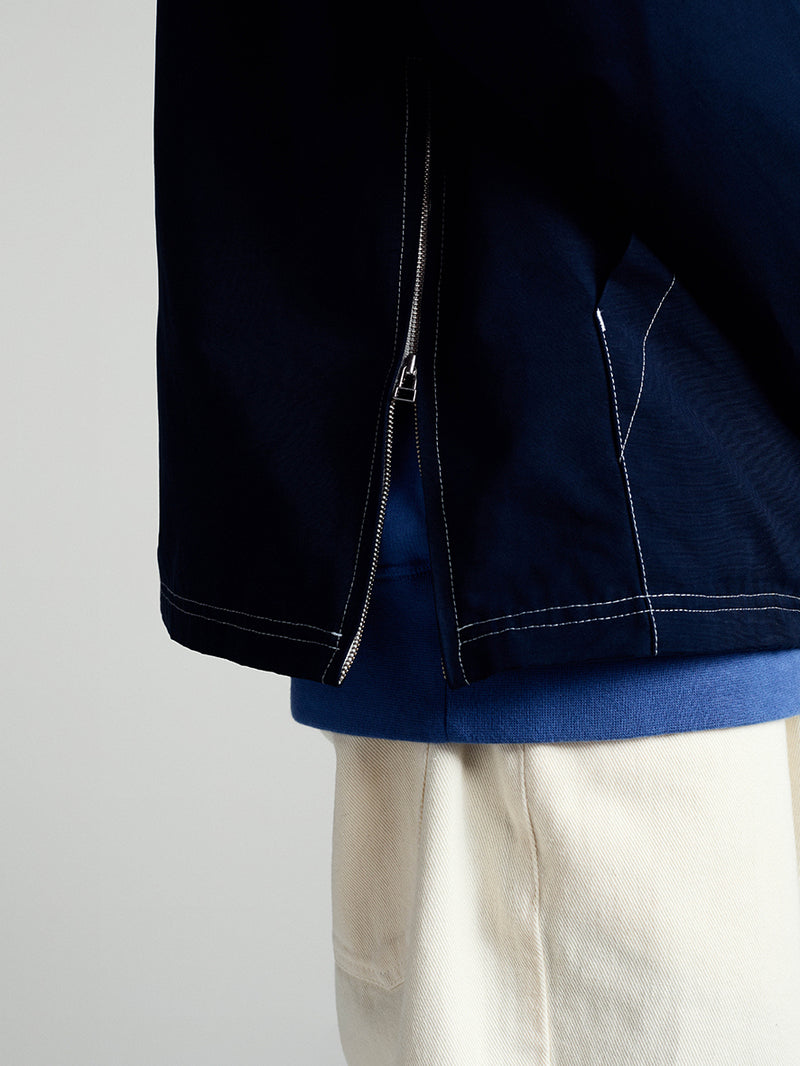 DRS Hooded Halfzip Jacket Navy