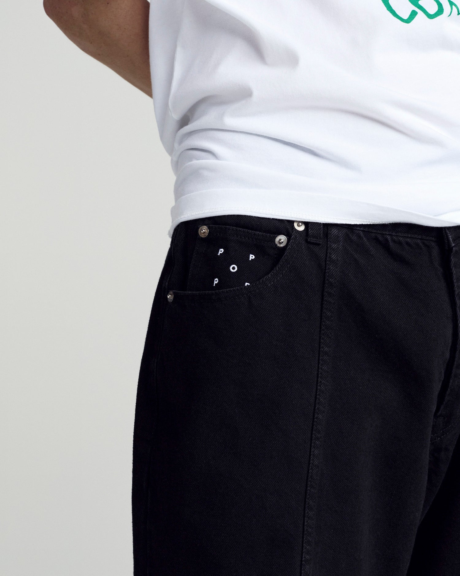 DRS Denim Seam Pants Washed Black Denim