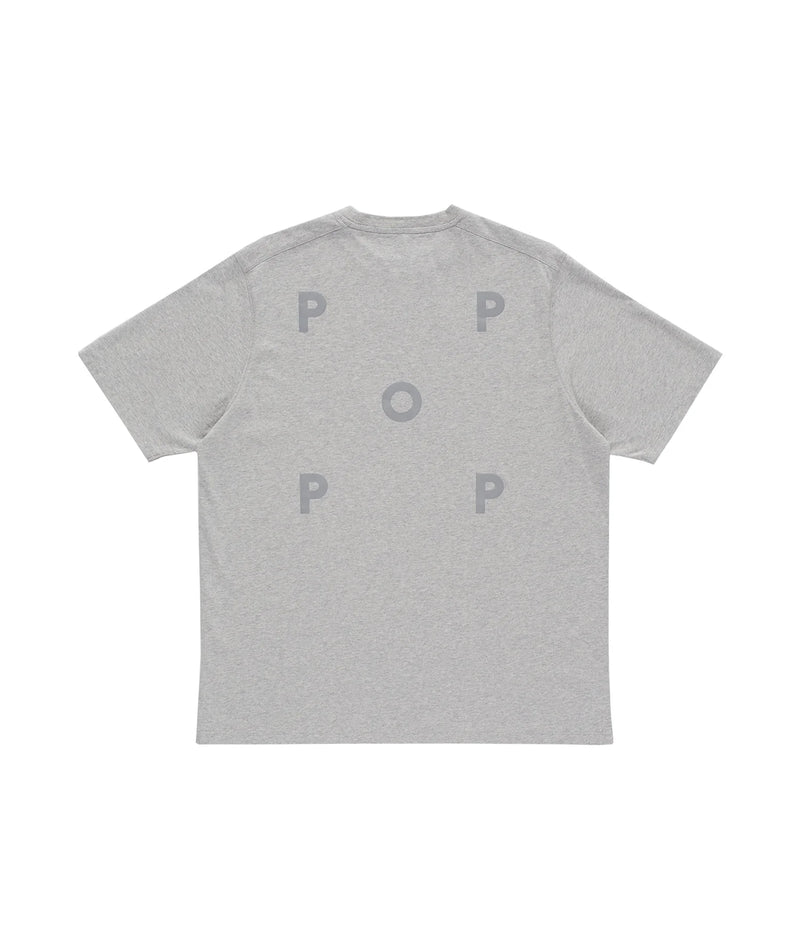 Pop Reflective Logo T-Shirt Grey Heather