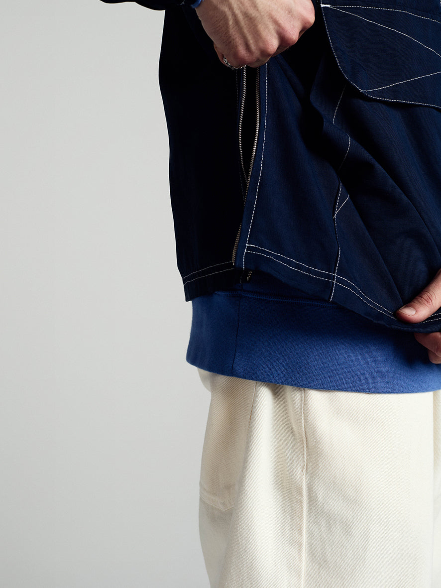 DRS Hooded Halfzip Jacket Navy