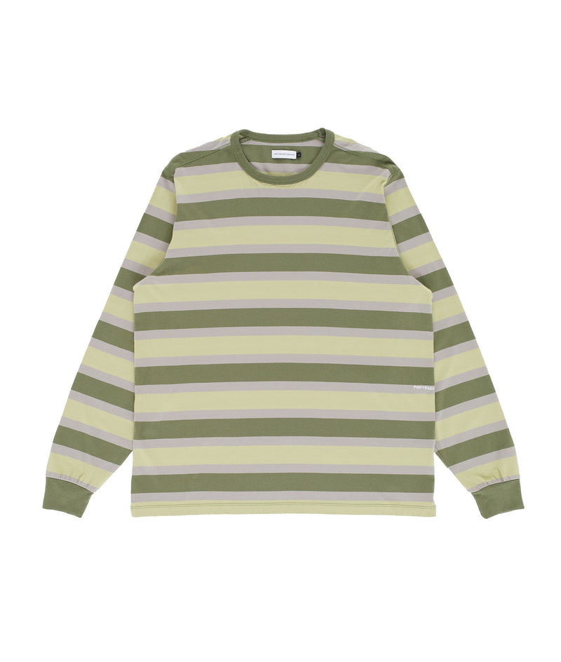 Pop Striped Logo Longsleeve T-Shirt Four Leaf Clover