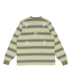 Pop Striped Logo Longsleeve T-Shirt Four Leaf Clover