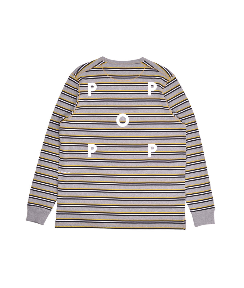 Pop Striped Longsleeve T-Shirt Drizzle
