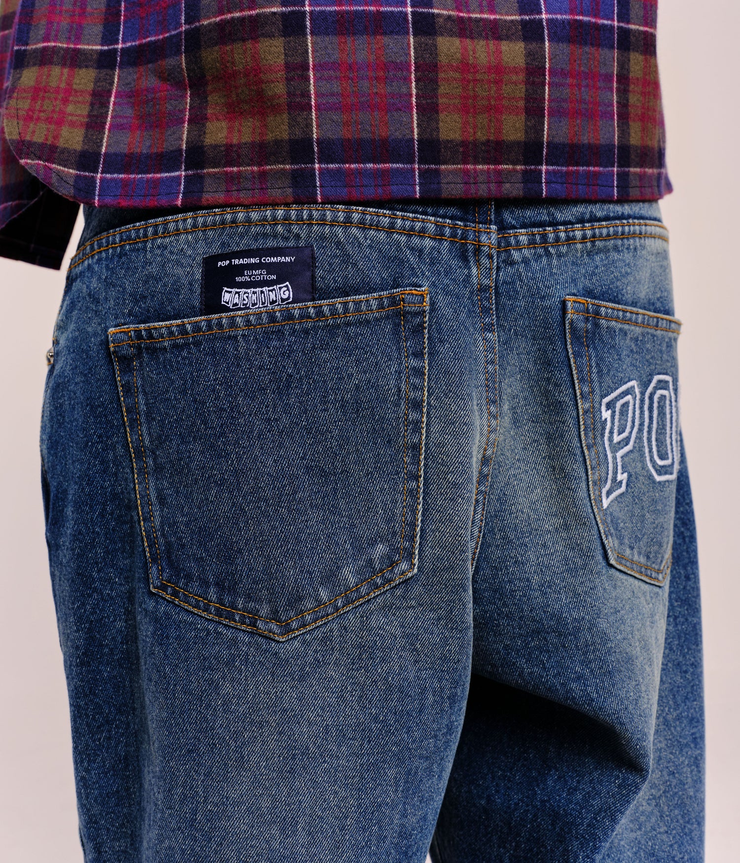 Pop DRS Arch Pants Washed Denim