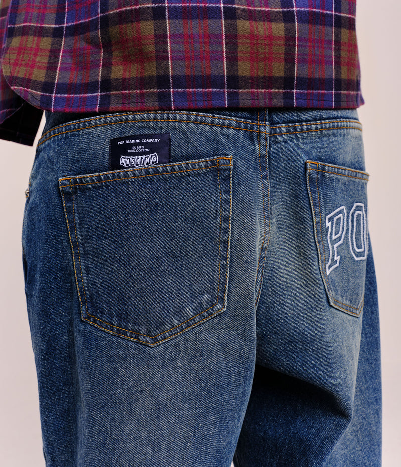 Pop DRS Arch Pants Washed Denim