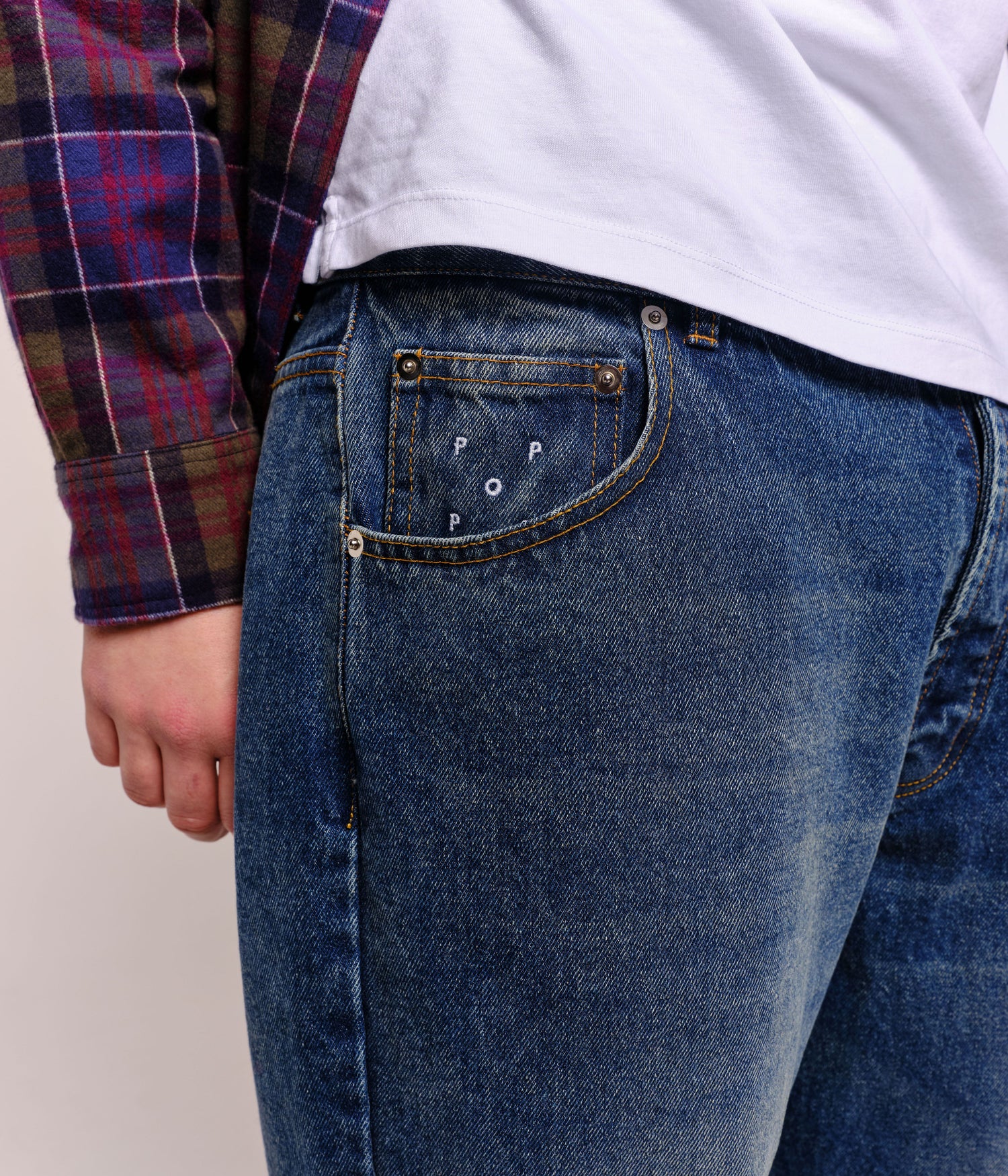 Pop DRS Arch Pants Washed Denim