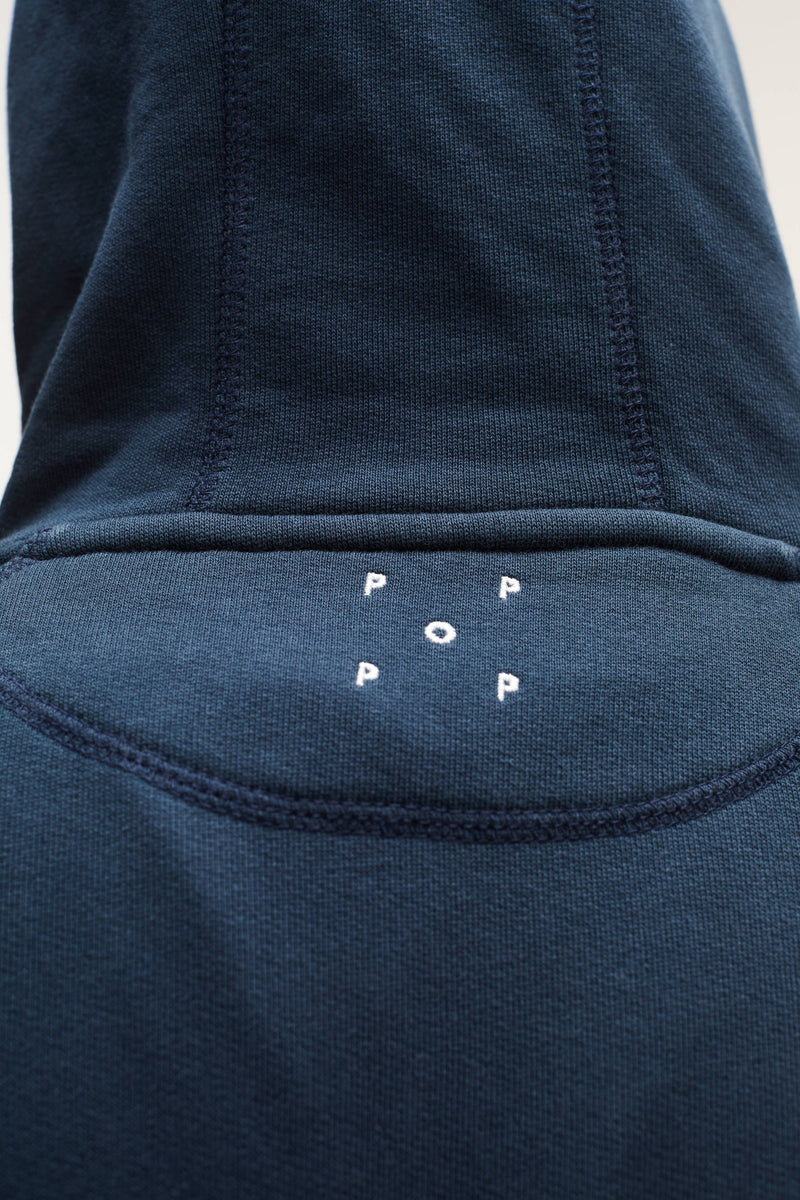 Pop Carry O Embroidered Hooded Sweat Navy