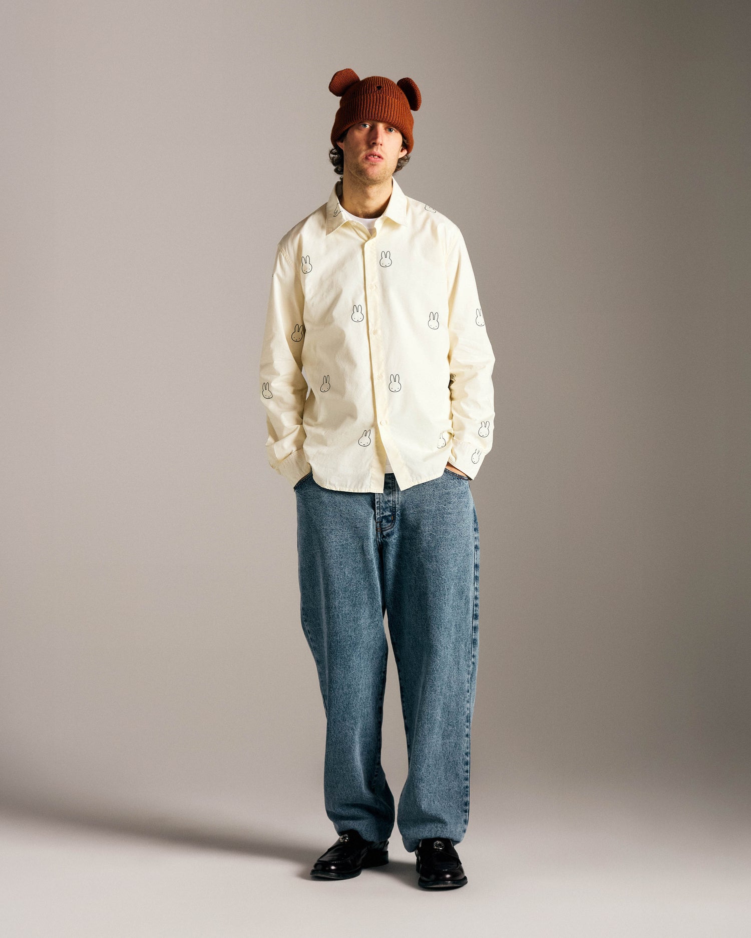 Miffy & Pop Pattern Shirt Off White
