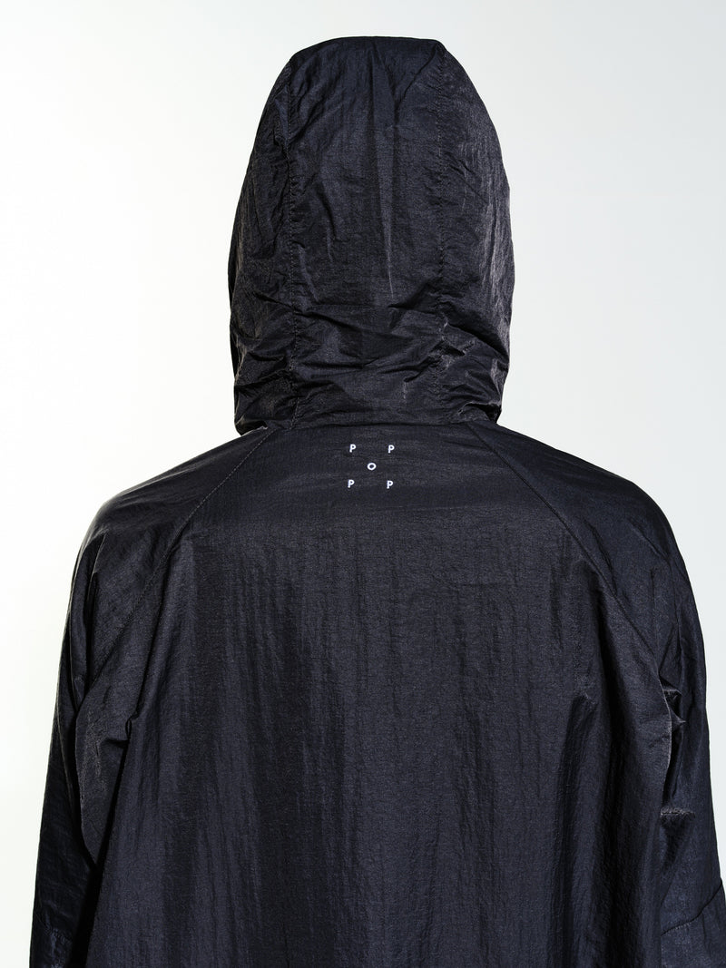 Pop Hooded O Jacket Charcoal