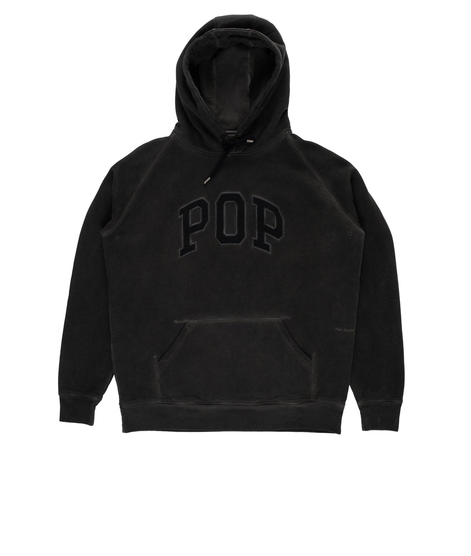 Pop Japan Exclusive Arch Hooded Sweat Washed Black