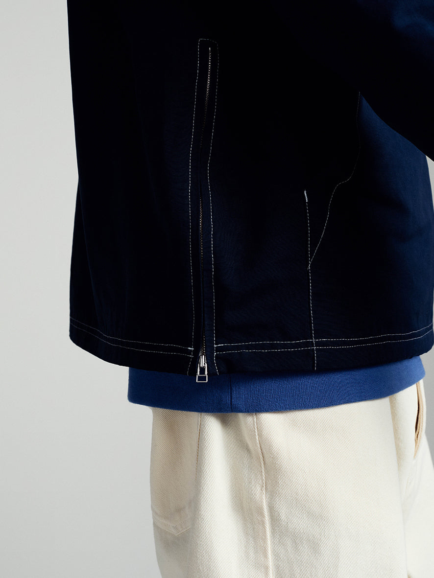 DRS Hooded Halfzip Jacket Navy