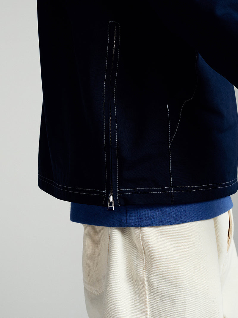 DRS Hooded Halfzip Jacket Navy