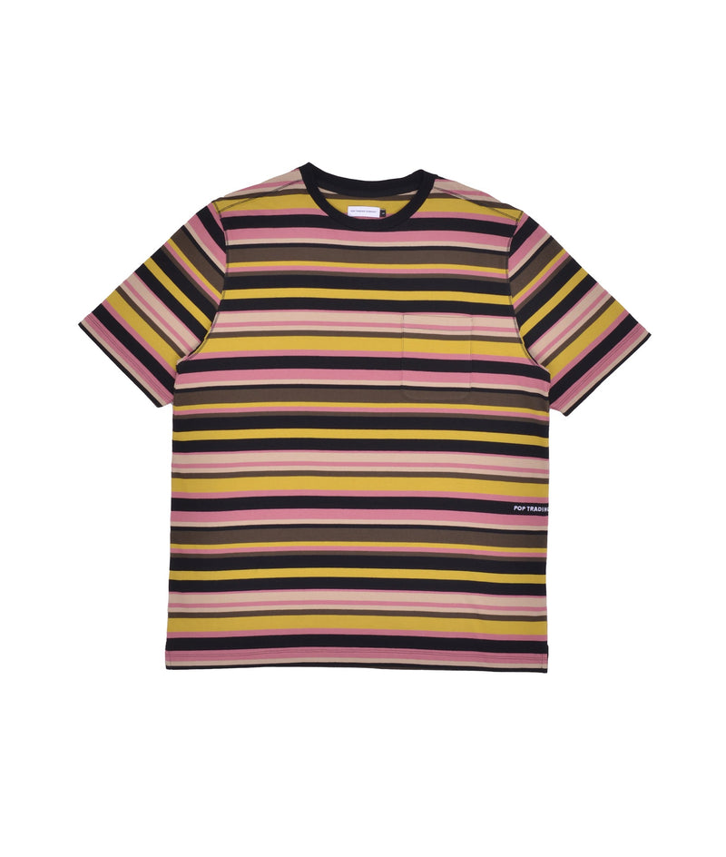 Pop Striped Pocket T-Shirt Black/Multi