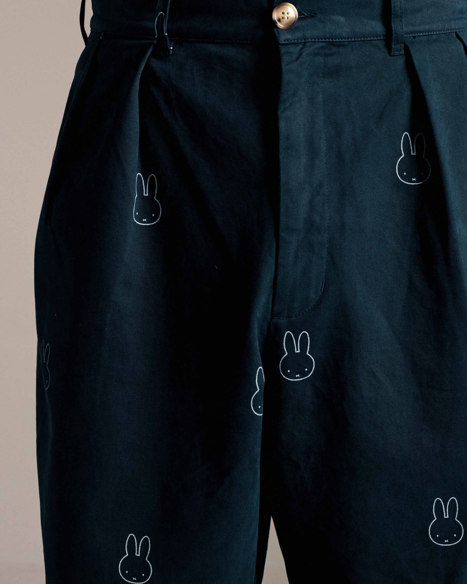 Miffy & Pop Pattern Boat Pants Navy