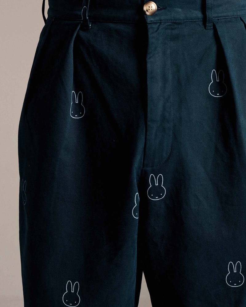 Miffy & Pop Pattern Boat Pants Navy