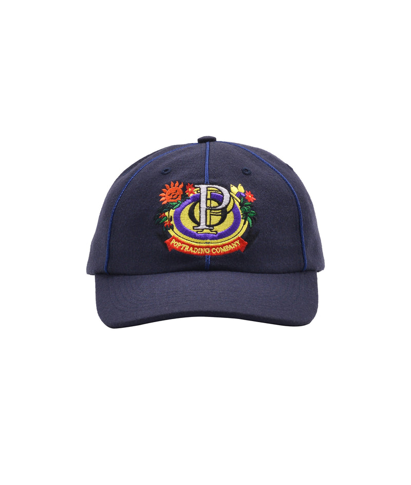 Pop Floral Crest Sixpanel Hat Navy