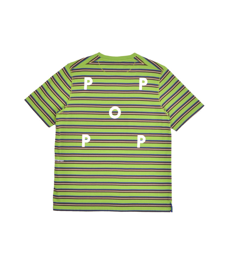 Pop Striped Logo T-Shirt Foliage