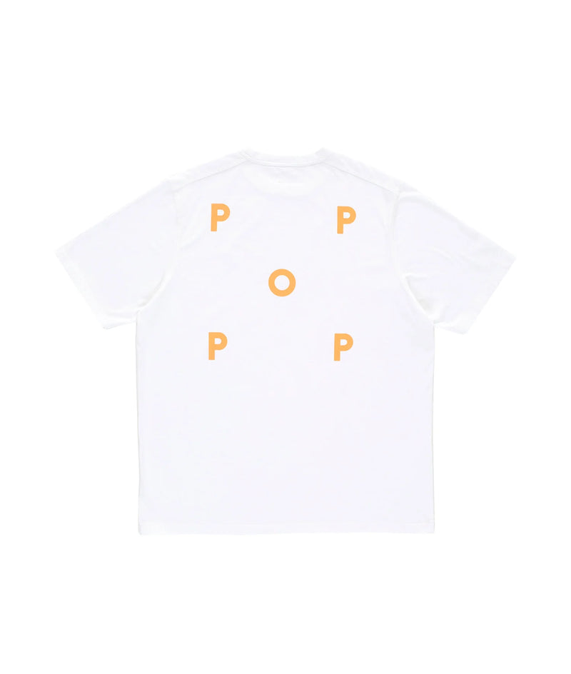 Pop Logo T-Shirt White/Island Poppy