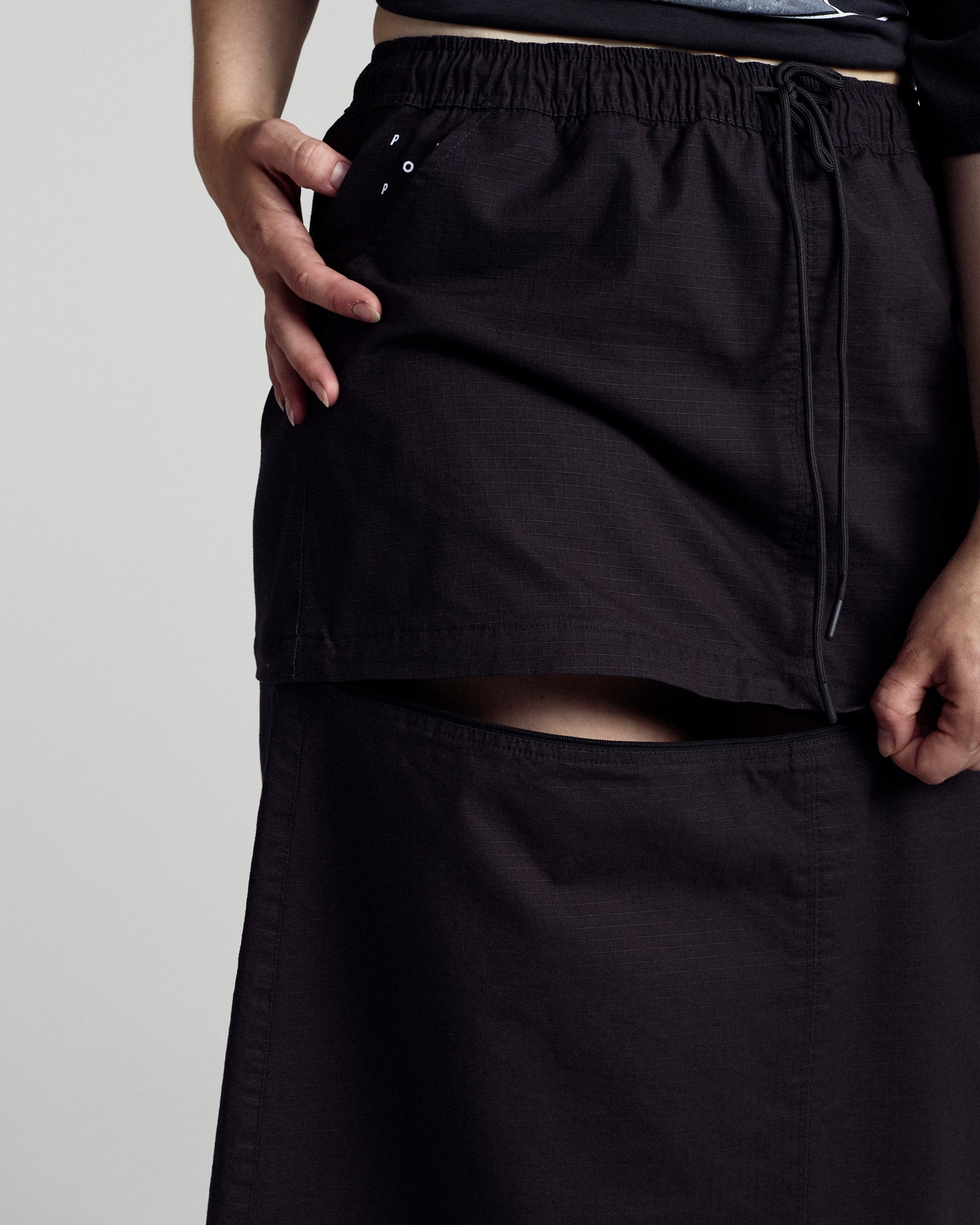 Sophie Zip Off Skirt Anthracite