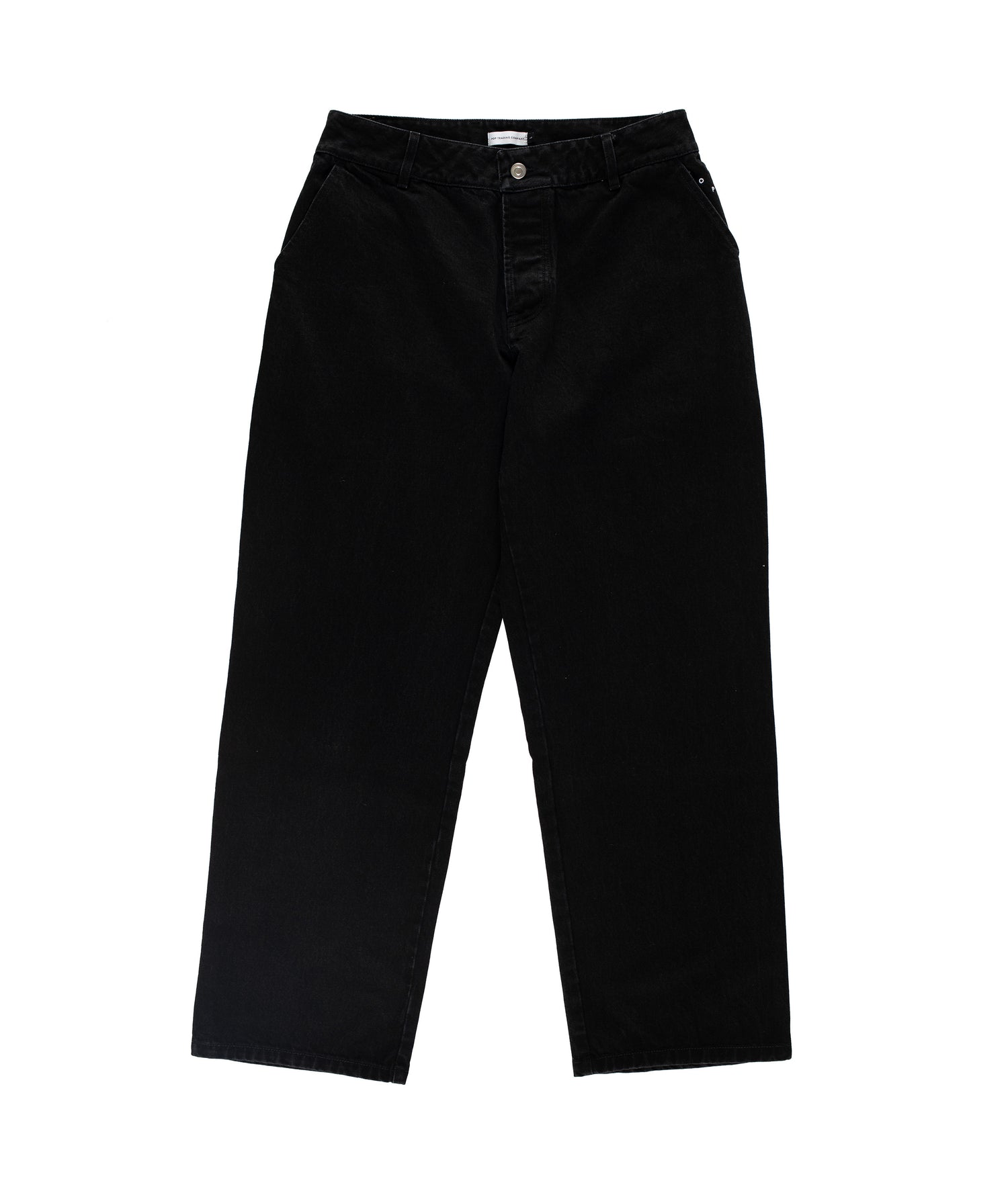 Pop Beattie Denim Pants Rinsed Black