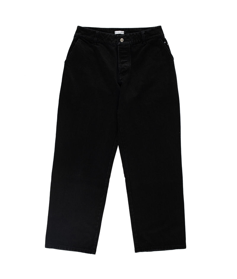 Pop Beattie Denim Pants Rinsed Black