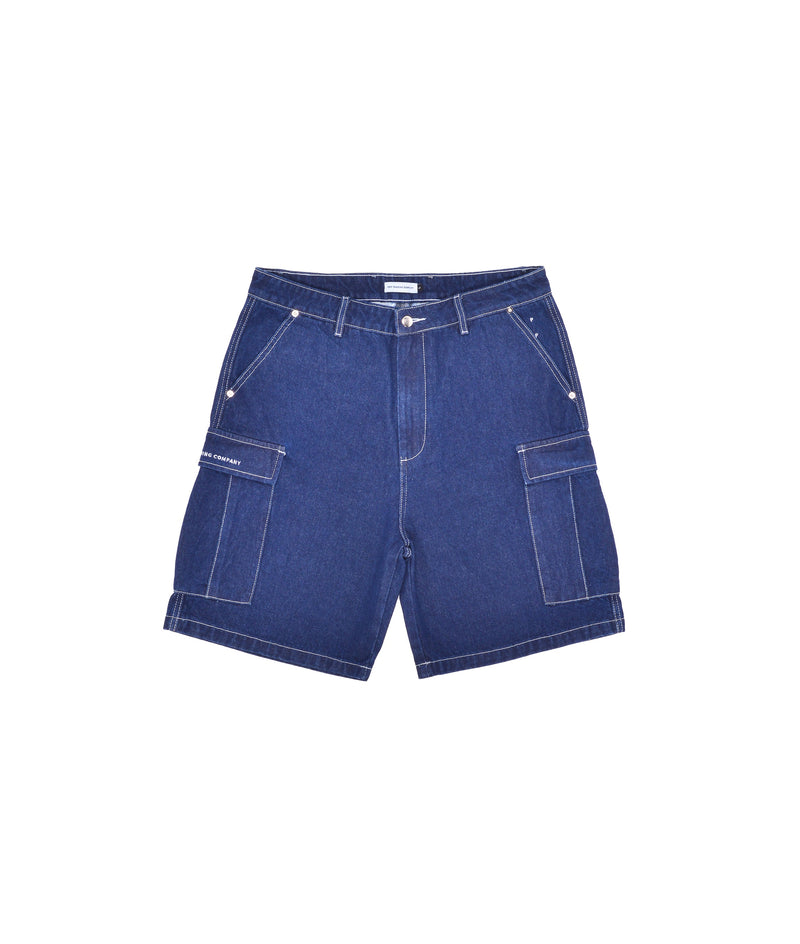 Pop Cargo Denim Short Rinsed Denim