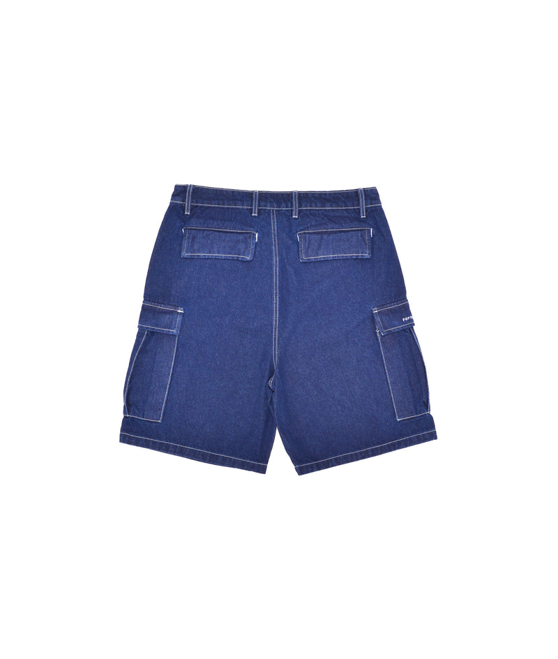 Pop Cargo Denim Short Rinsed Denim