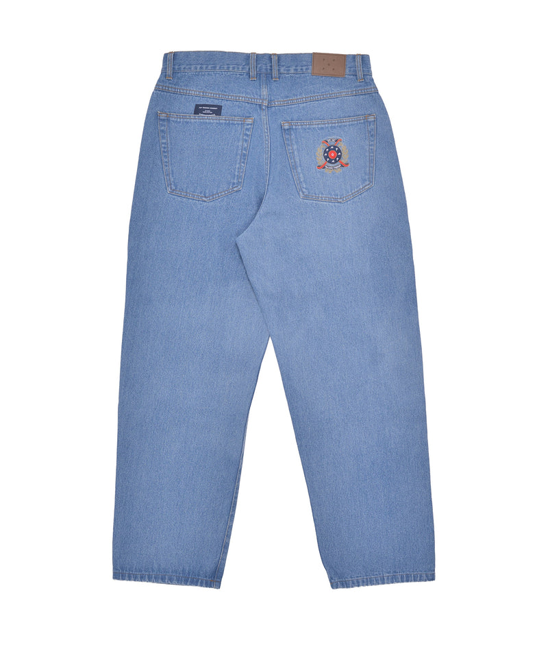 Pop Crest Denim Drs Pants Stonewash