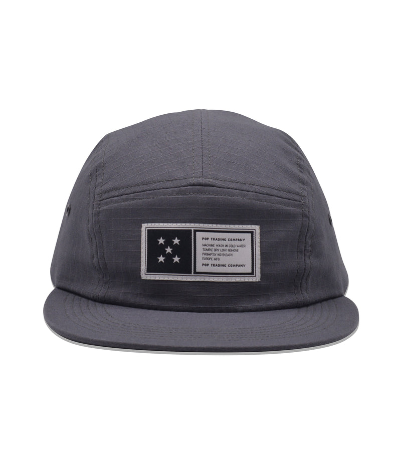 Pop Fivestar 5 Panel Hat Charcoal