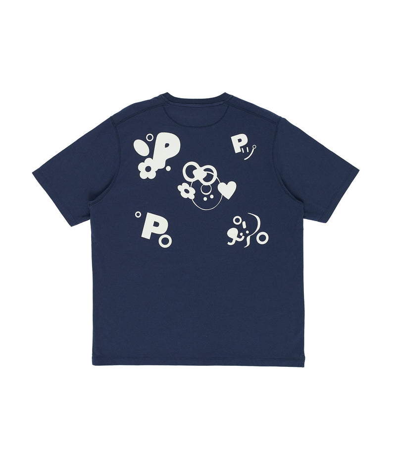 Pop Reni T-Shirt Navy/Glow In The Dark