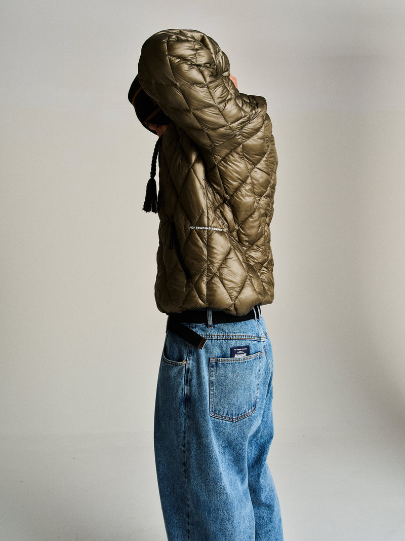 Pop Quilted Reversible Jacket Four Leaf Clover/Bison