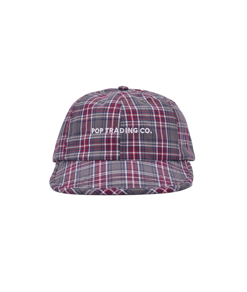 Pop Checked Flexfoam Sixpanel Hat Grey