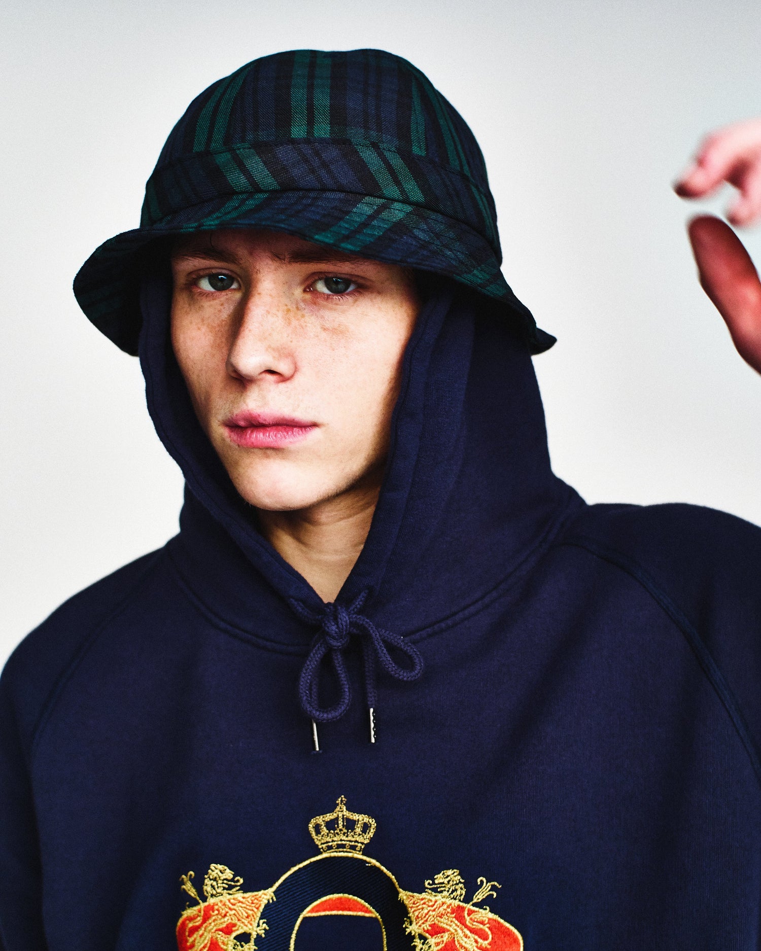 Pop Royal O Hooded Sweat Navy