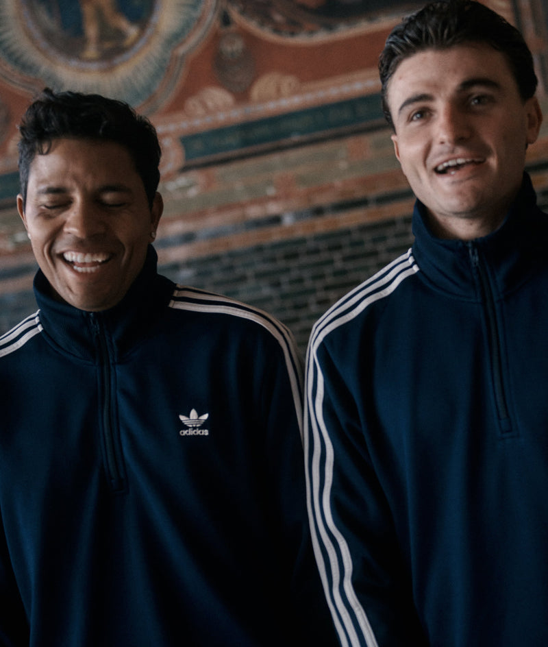 Pop & Adidas Beckenbauer Track Top Navy/White