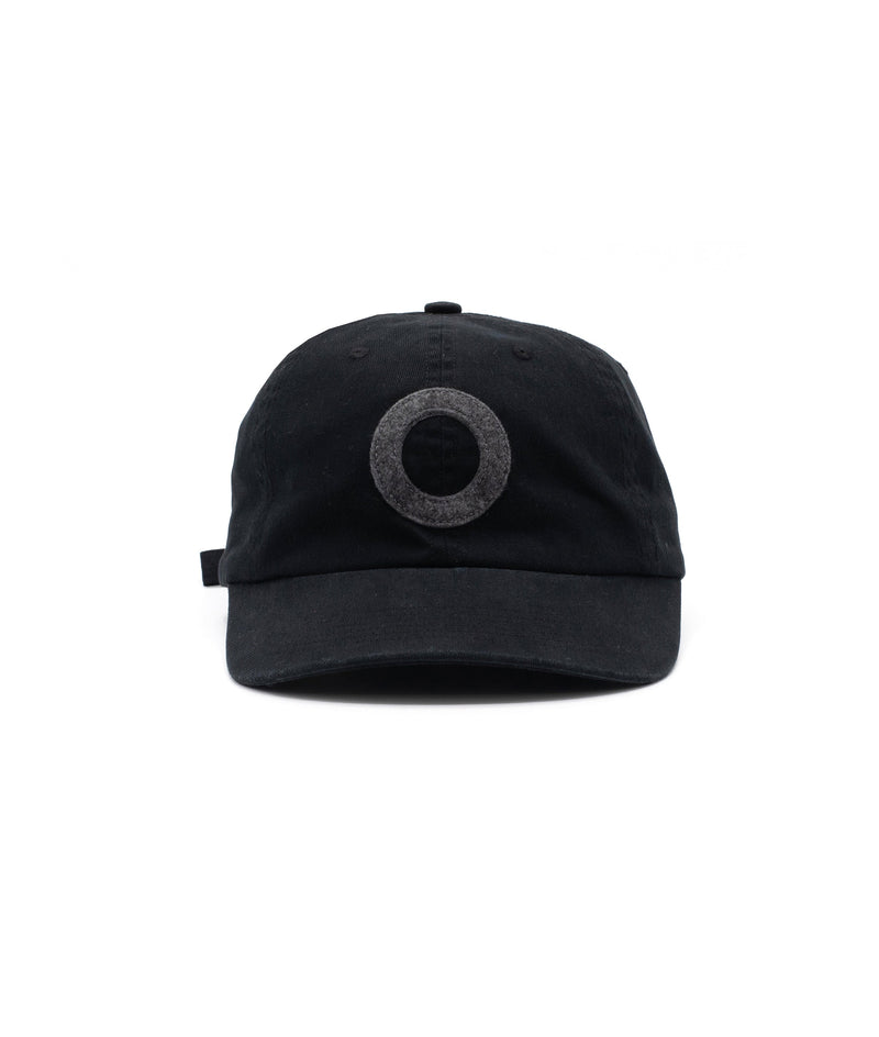 Pop Japan Exclusive O Sixpanel Hat Washed Black