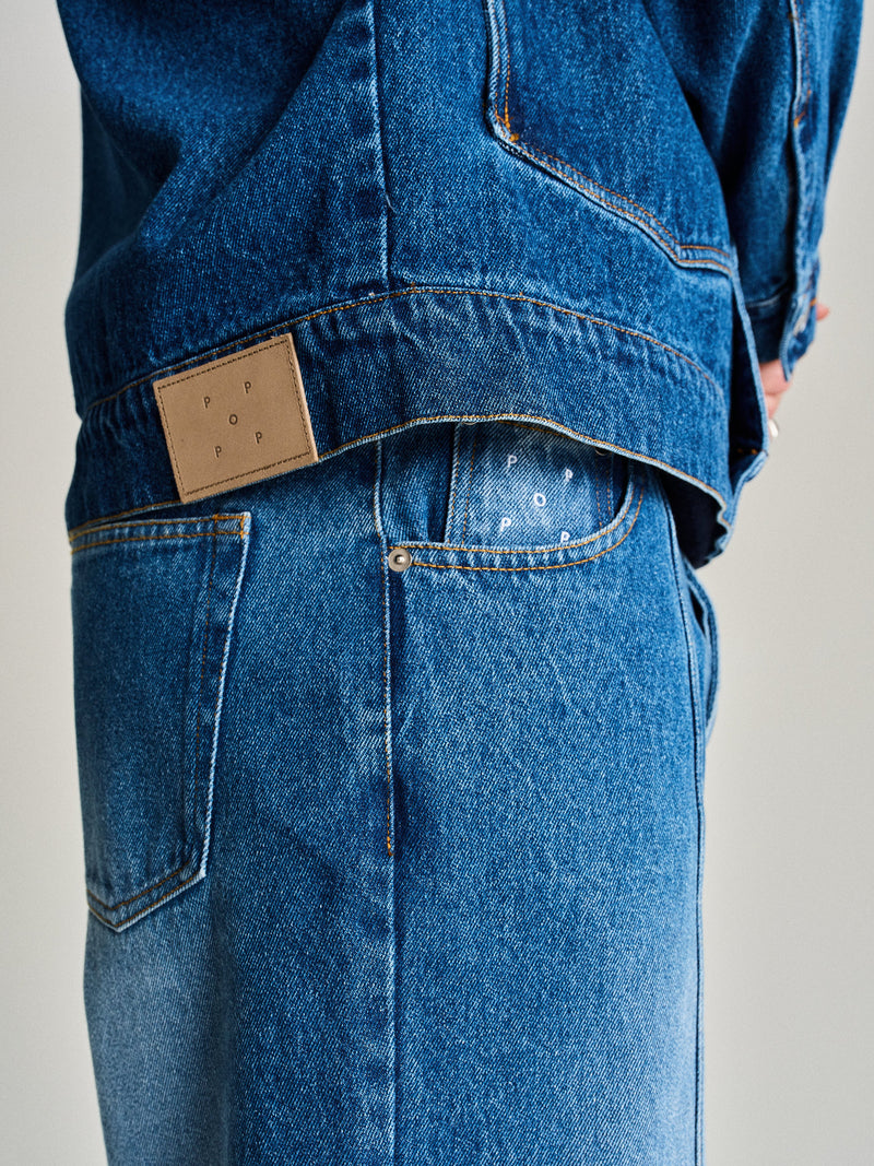 Pop DRS Denim Seam Pants Washed Denim