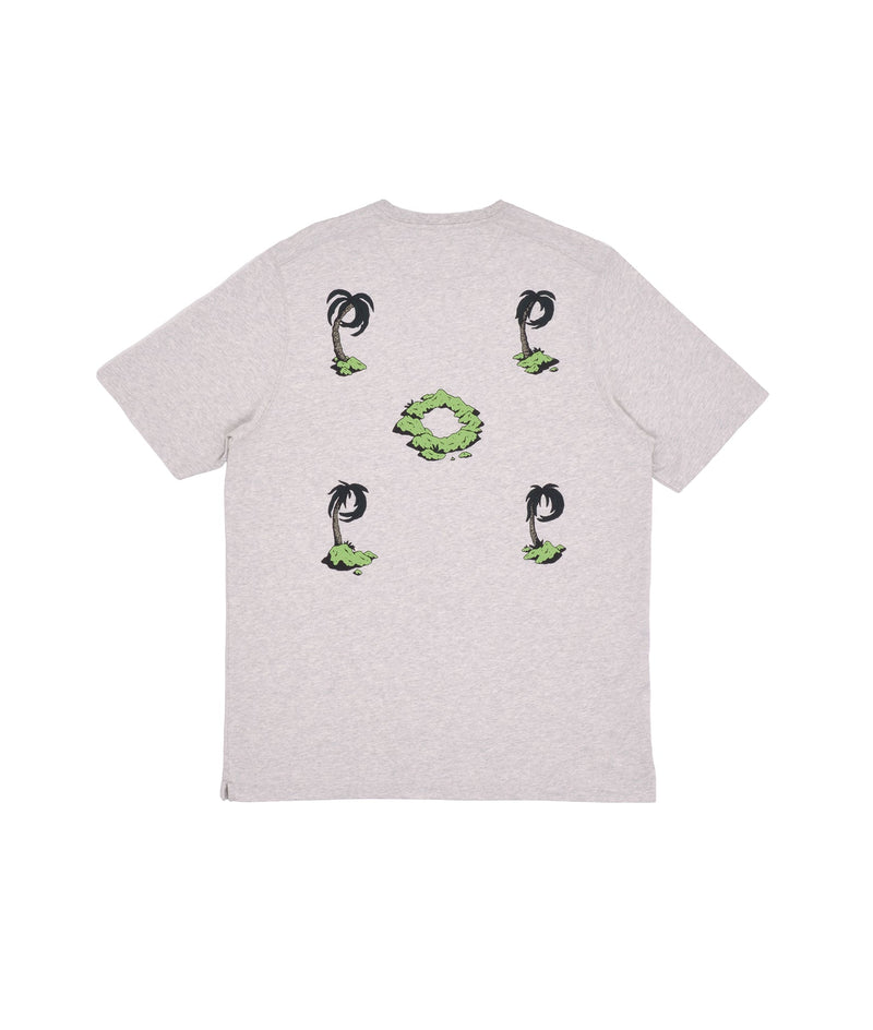 Pop Floor Island T-Shirt Light Heather Grey