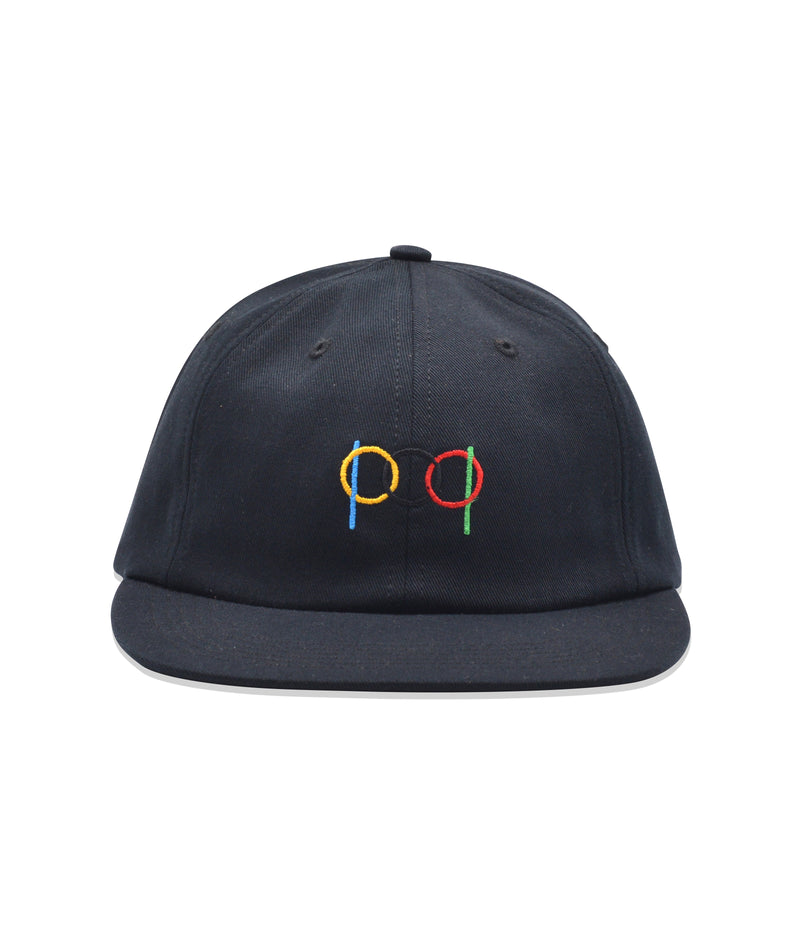 Pop Ringer 6 Panel Hat Black