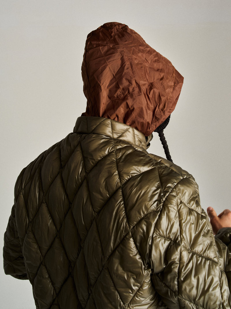 Pop Quilted Reversible Jacket Four Leaf Clover/Bison