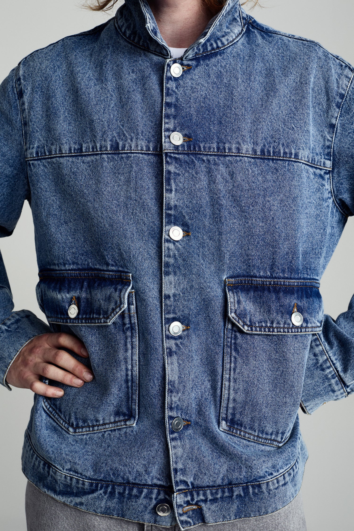 Pop DRS Denim Jacket Stonewashed